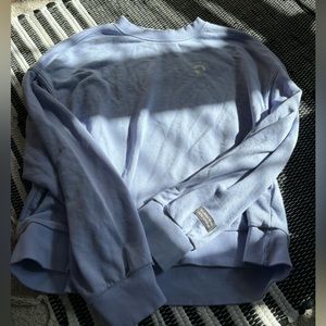 Divided crew neck